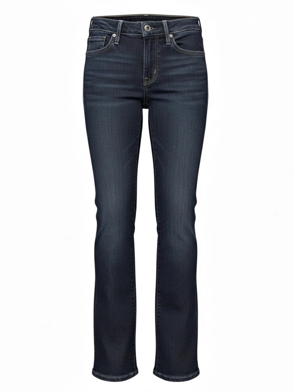 Forever 21 Mid Rise Slim Bootcut Jeans. Women's Straight Leg Jeans in